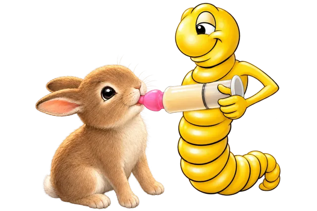 Die Mehlwurmfarm Bunny Nip Ultra Soft Sauger 14 Stück Set