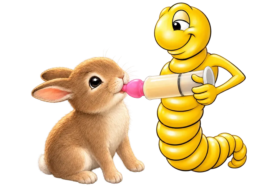 Die Mehlwurmfarm Bunny Nip Ultra Soft Sauger 14 Stück Set