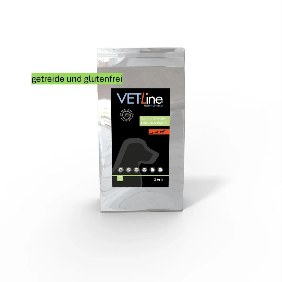 Die Mehlwurmfarm Vet-Line Dog Adult Hundefutter Huhn & Kartoffeln glutenfrei