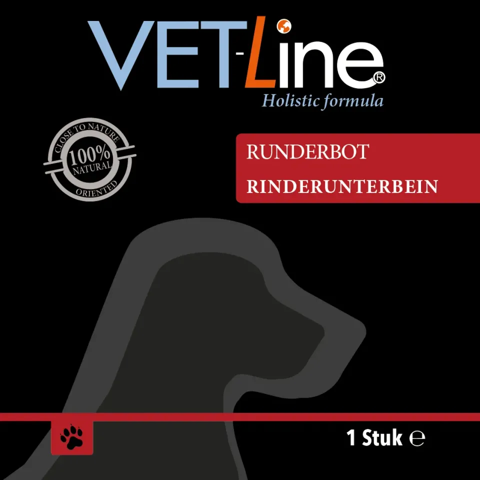 Die Mehlwurmfarm Vet-Line Rinderunterbein Hundesnack 1 Stück Rind