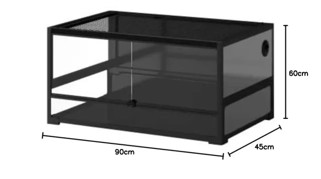 ReptiZoo Easy-Build Glasterrarium 90x45x60 cm NRK906045