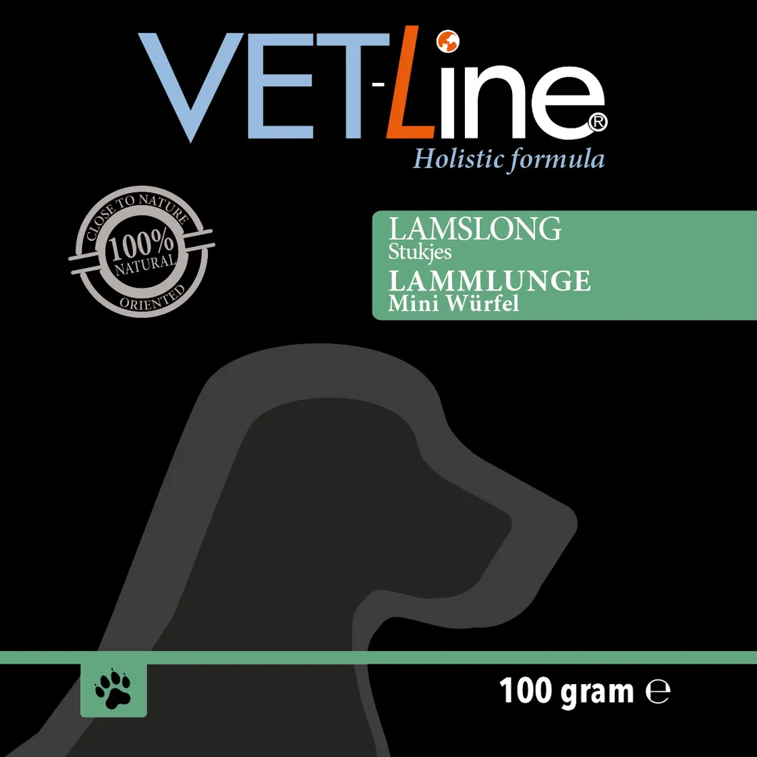 Die Mehlwurmfarm Vetline Lammlungenwürfel Mini Hundesnack 100 g pur