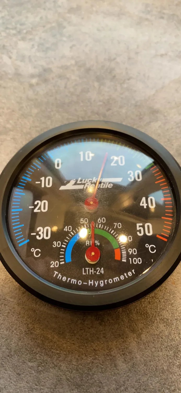 Lucky Reptile Thermometer Hygrometer analog mit Klebepad