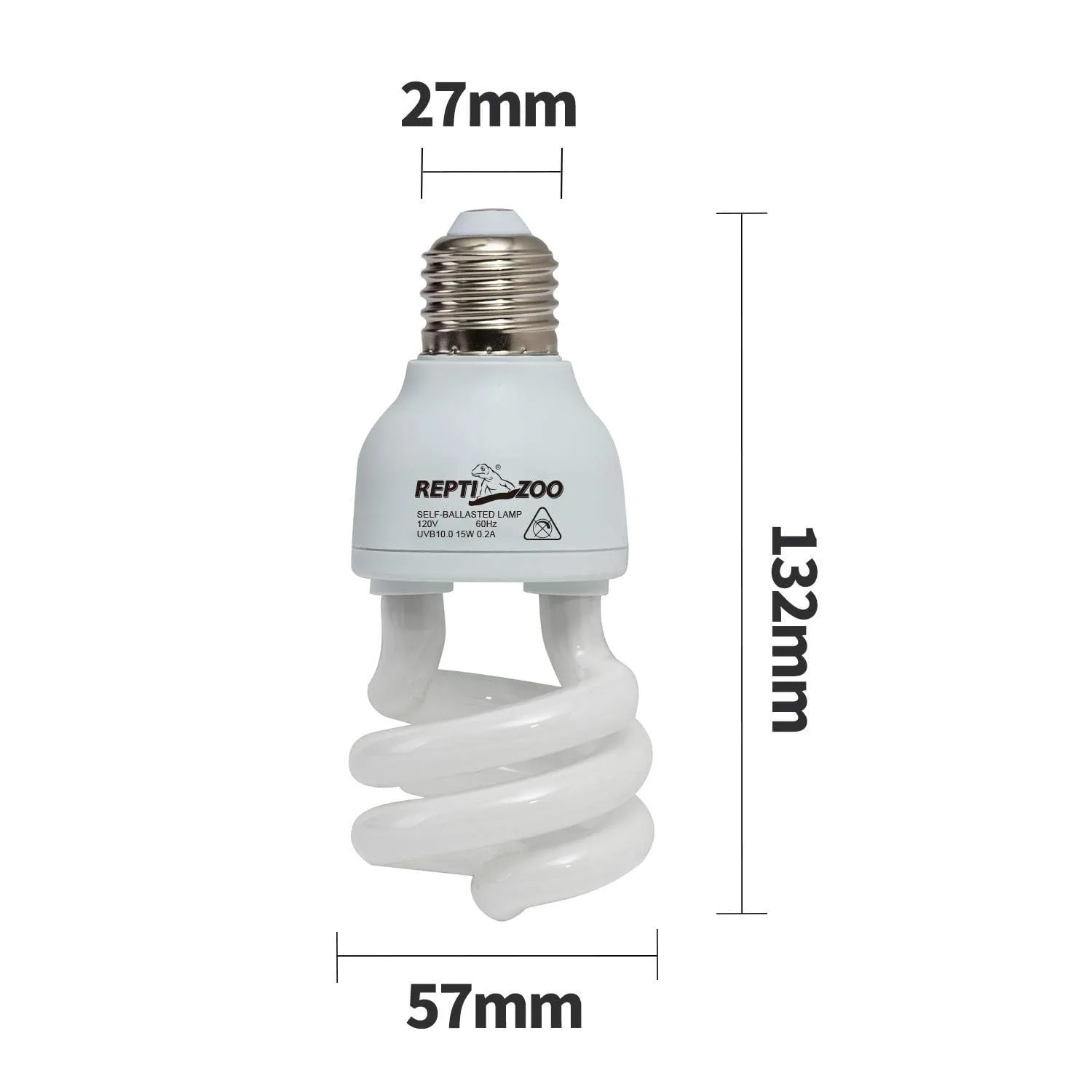 Repti Zoo CT1026 Energiesparlampe Terrarium UVB-Leuchte