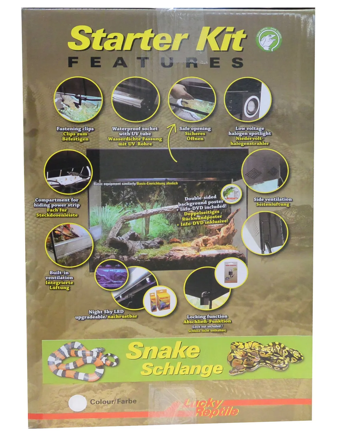 Lucky Reptile Schlangen Starter Kit Terrarium Komplettset