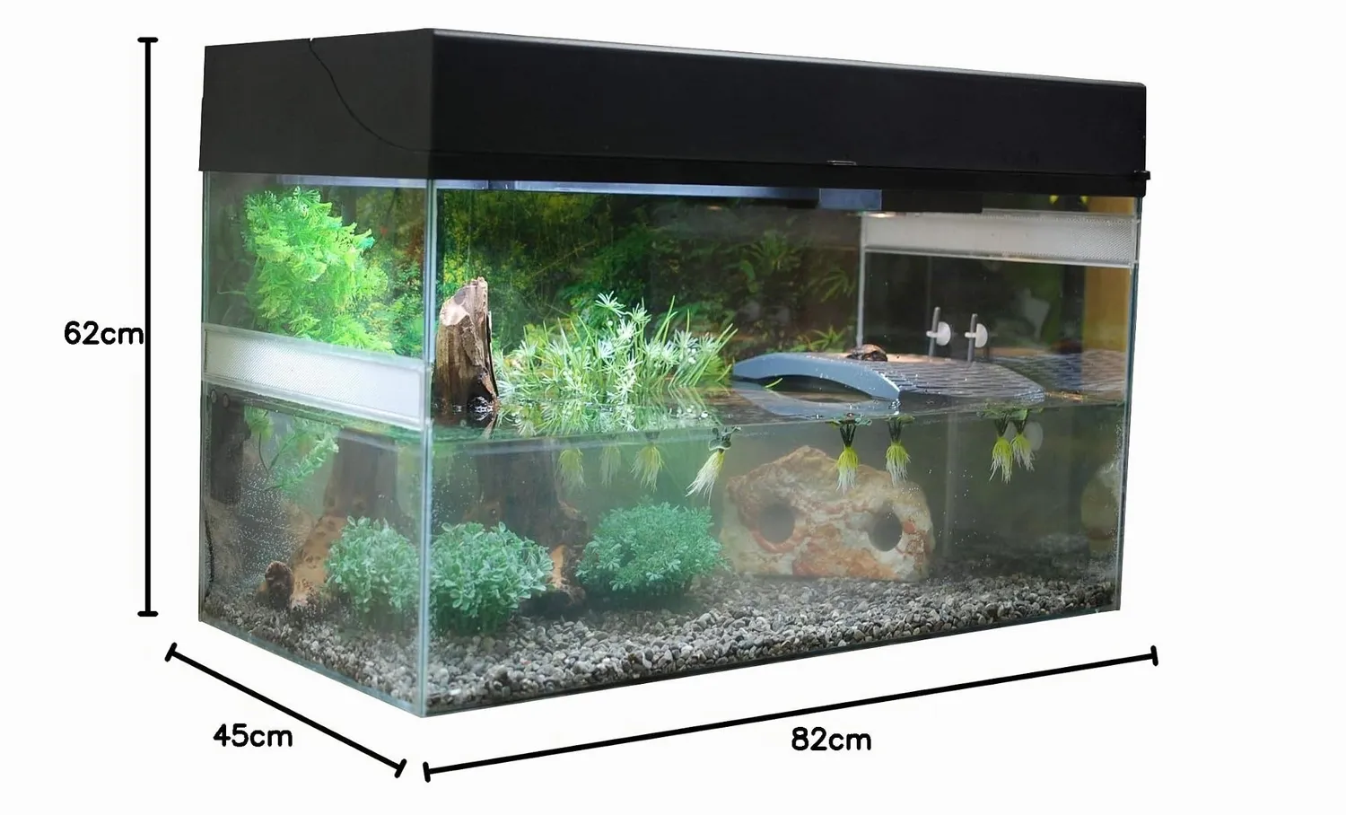 Lucky Reptile Starter Kit Wasserschildkröte Set 80 cm mit Filter