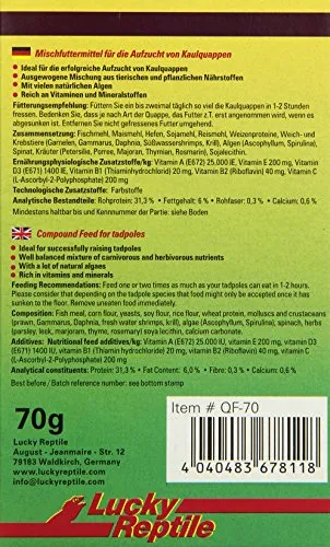 Lucky Reptile Quappo Kaulquappenfutter 70g mit Algen