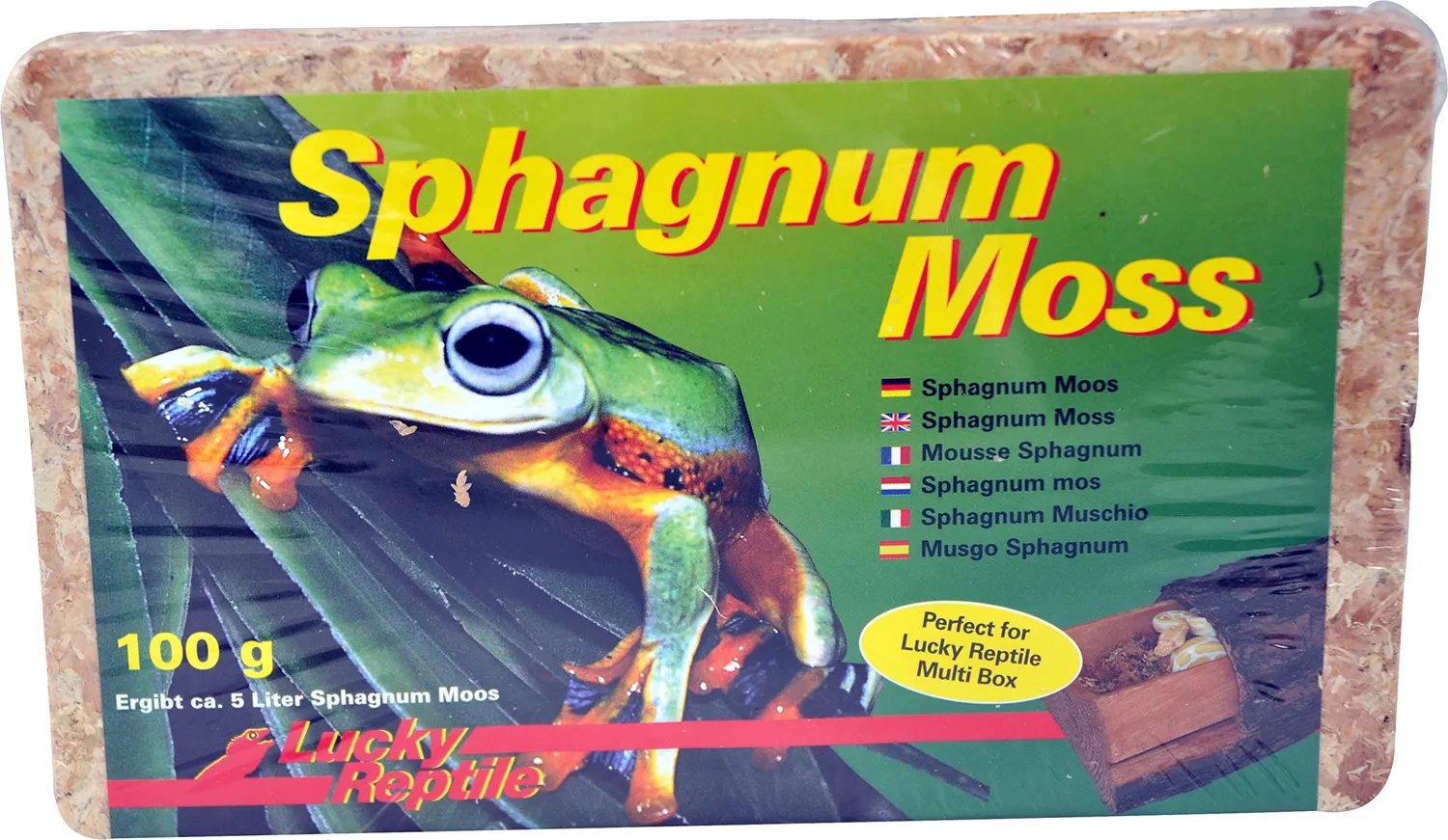 Lucky Reptile Sphagnum Moos Ziegel feuchtigkeitsspeichernd