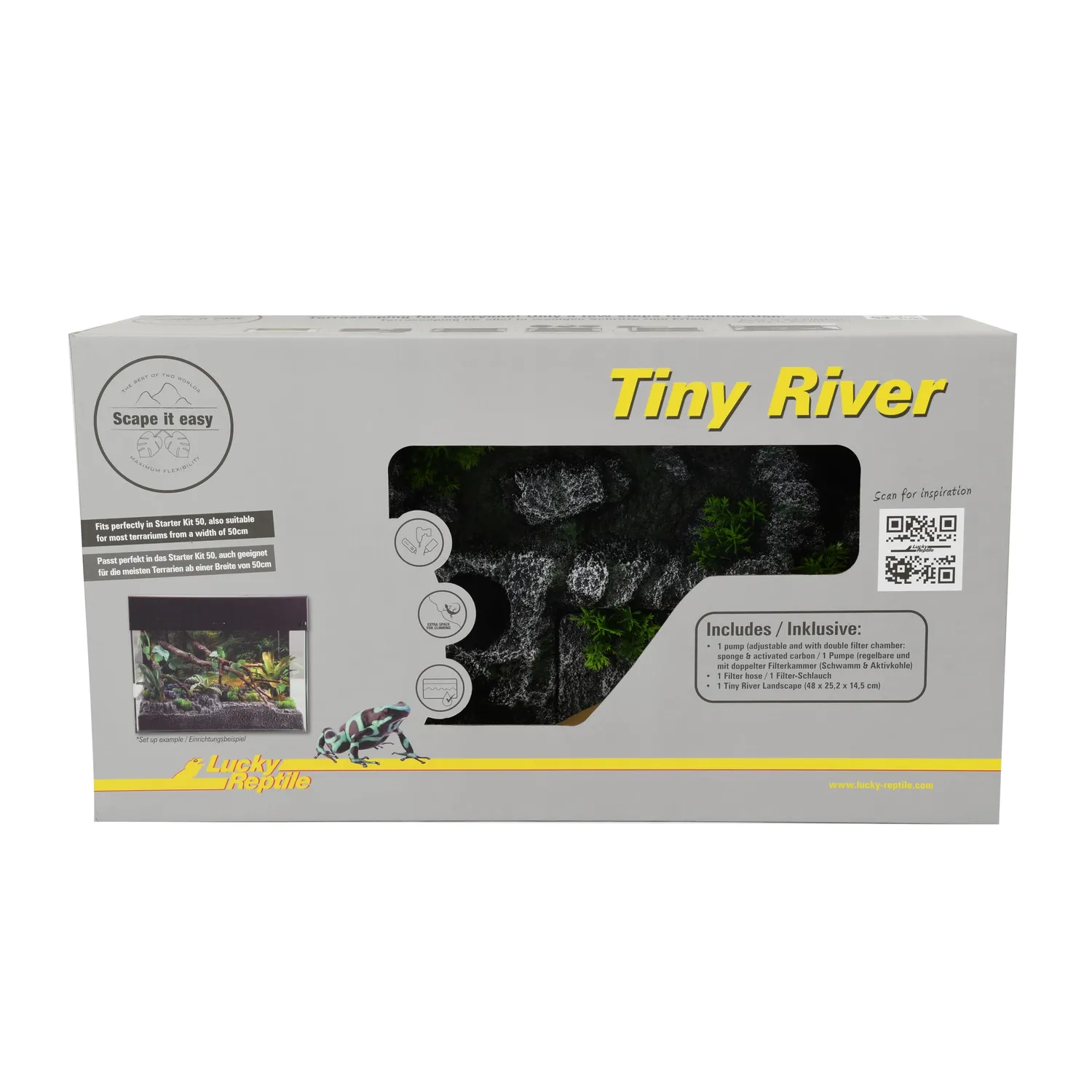 Lucky Reptile Scape it Easy Tiny River Bachlauf mit Pumpe