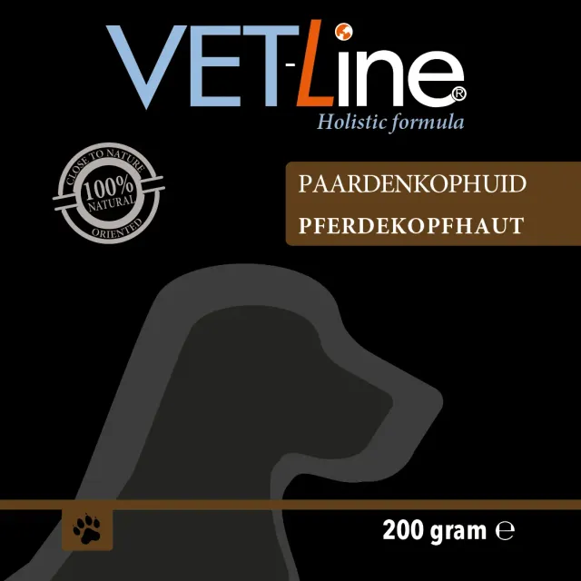 Die Mehlwurmfarm Vetline Pferdekopfhaut Hundesnack 200 g Pferd