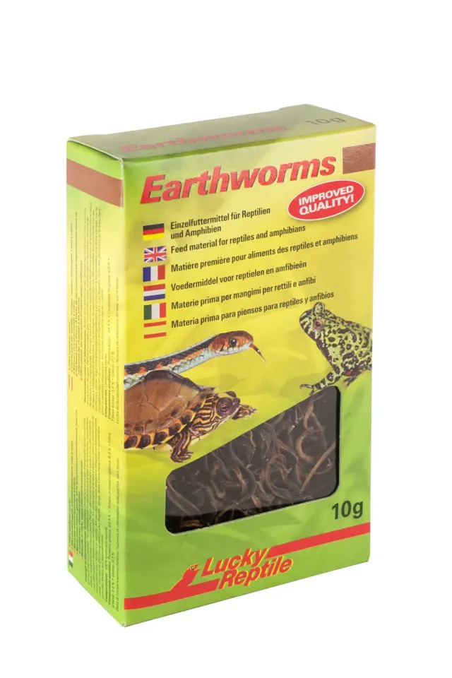 Lucky Reptile Earthworms Regenwürmer Futter proteinreich