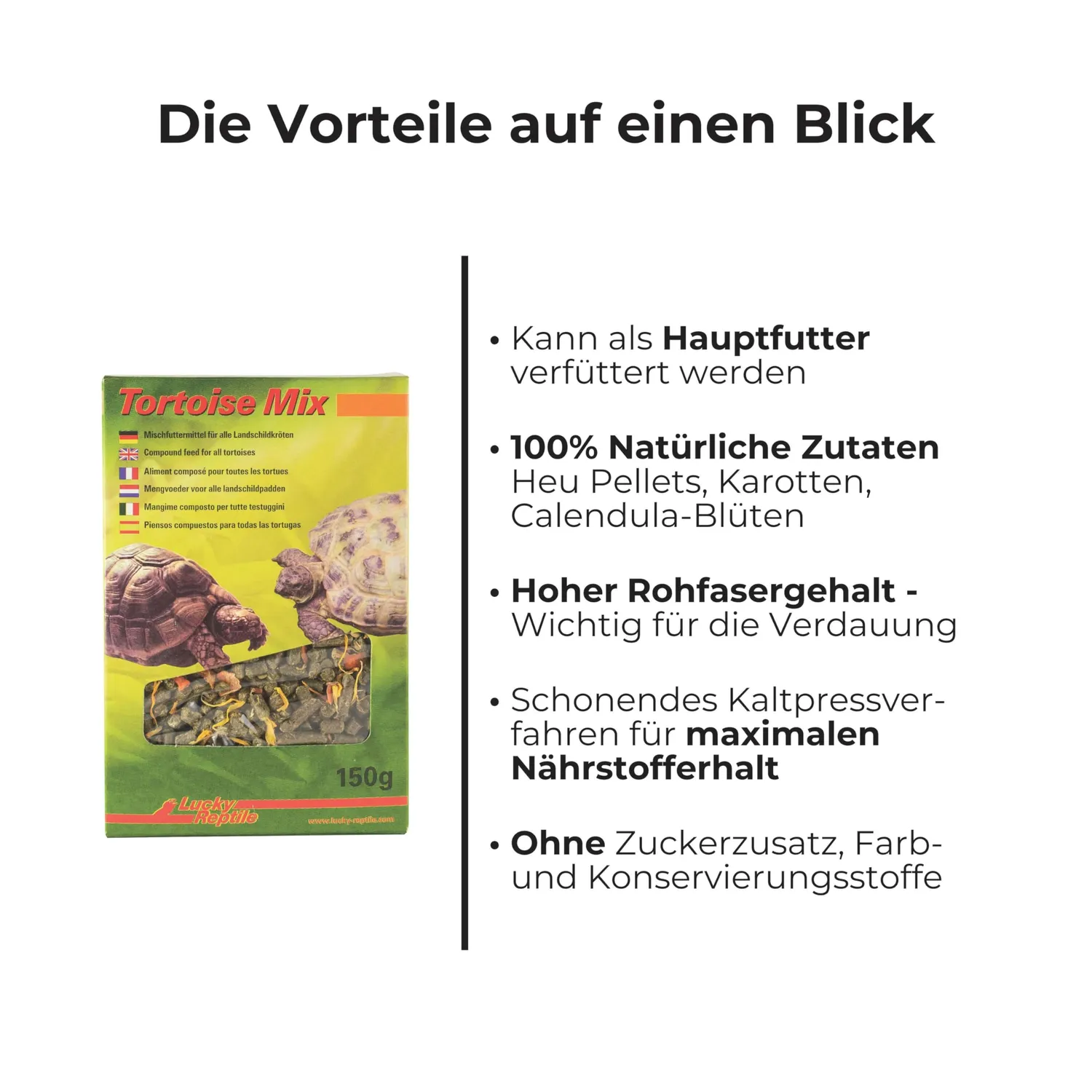 Lucky Reptile Tortoise Mix Futter rohfaserreich