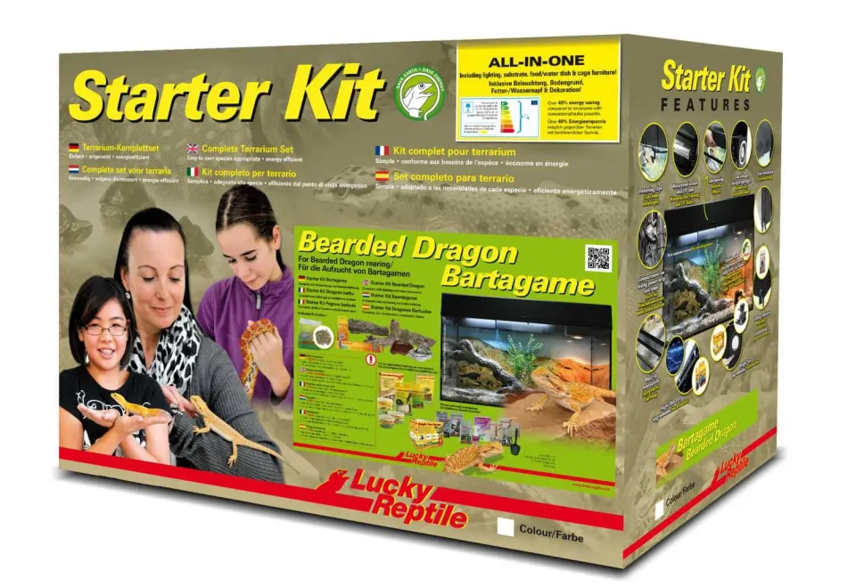 Lucky Reptile Starter Kit Bartagame Terrarium 80 cm