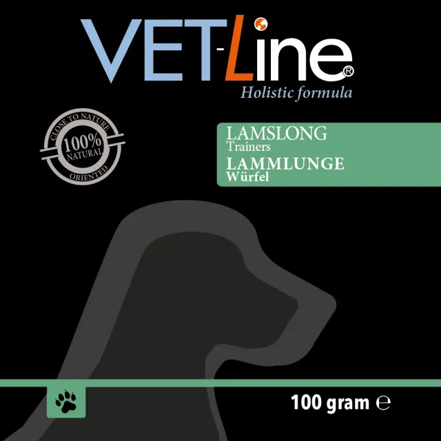 Die Mehlwurmfarm Vetline Lammlungenwürfel Hundesnack 100 g Lamm