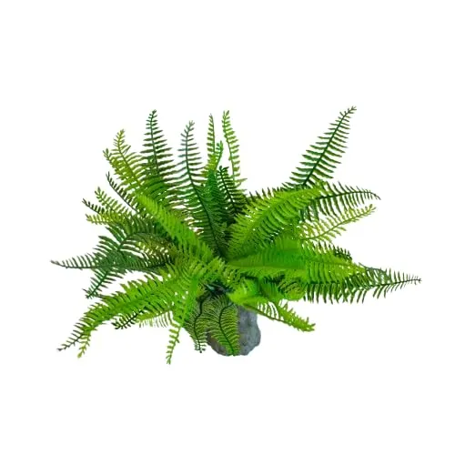 Lucky Reptile Farn Terrarienpflanze auf Steinsockel 25 cm