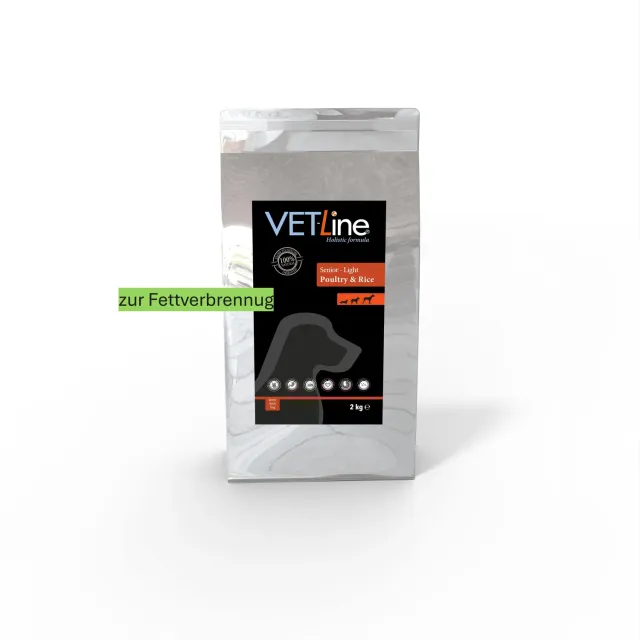 Die Mehlwurmfarm Vet-Line Senior Light Hundefutter Geflügel Reis