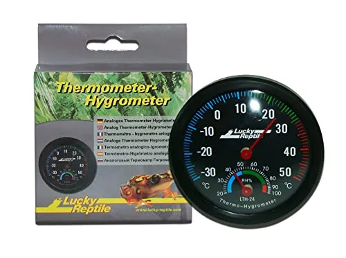 Lucky Reptile Thermometer Hygrometer analog mit Klebepad