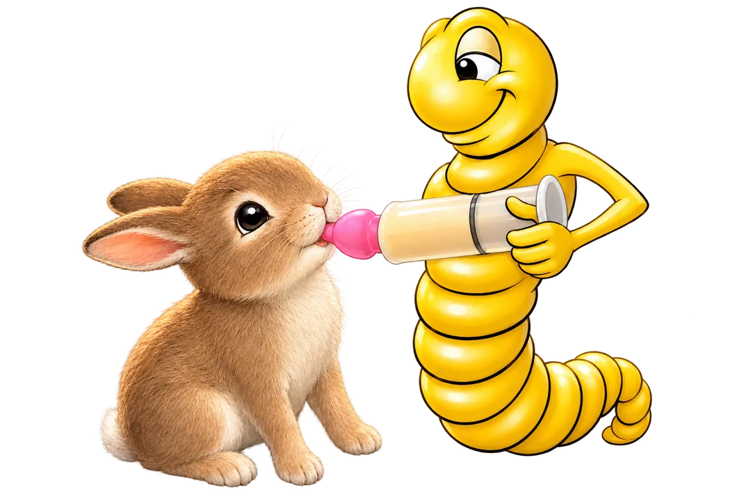 Die Mehlwurmfarm Bunny Nip Ultra Soft Sauger 14 Stück Set