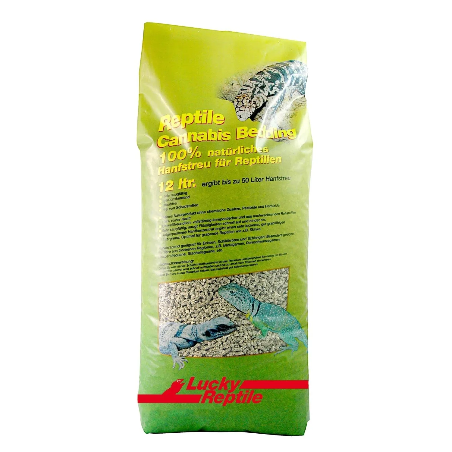 Lucky Reptile Cannabis Bedding Hanfstreu saugfähig