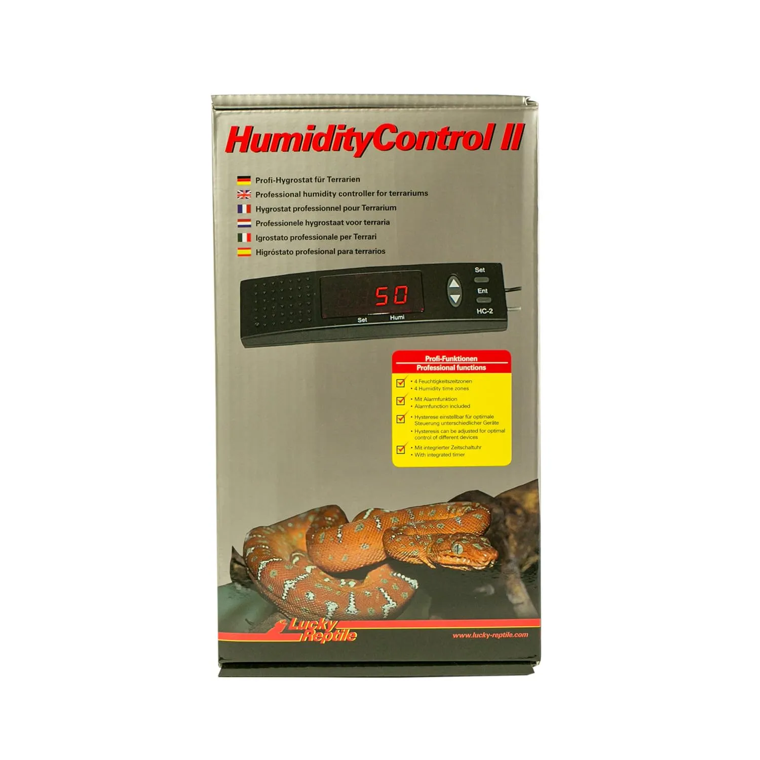Lucky Reptile Humidity Control 2 Hygrostat digital Tag Nacht