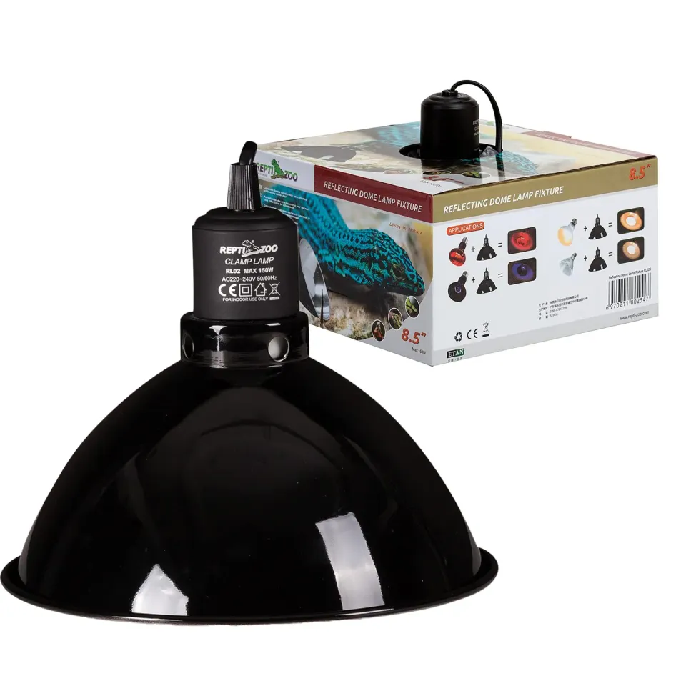 Repti-Zoo RL02B Lampenfassung E27 reflektierend