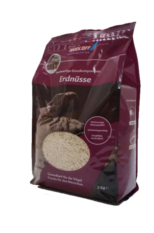 Die Mehlwurmfarm Erdnussplit geviertelt Vogelfutter 2 kg