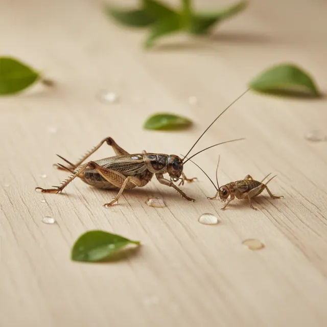 Die Mehlwurmfarm Heimchen Lebendfutter für Terrarientiere