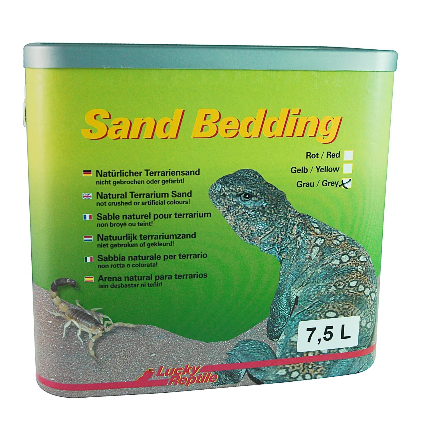 Lucky Reptile Sand Bedding SB-Y Bodengrund 7,5 l